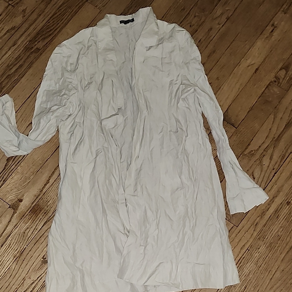 Eileen Fisher Cream Trench Coat